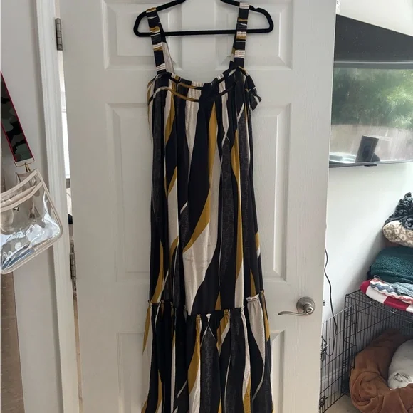 Anthropologie Squareneck Waistless Midi Dress, size XL - Picture 6 of 8